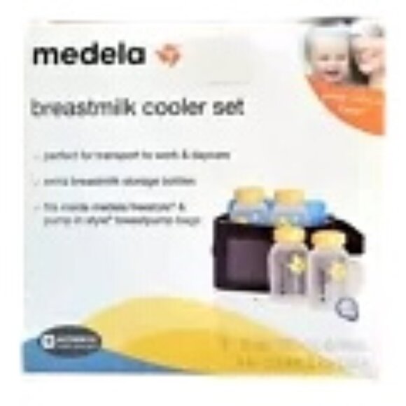 Medela Breastmilk Cooler Set With Storage Bottles & Insulated Bag For Breastfeed - Picture 1 of 3